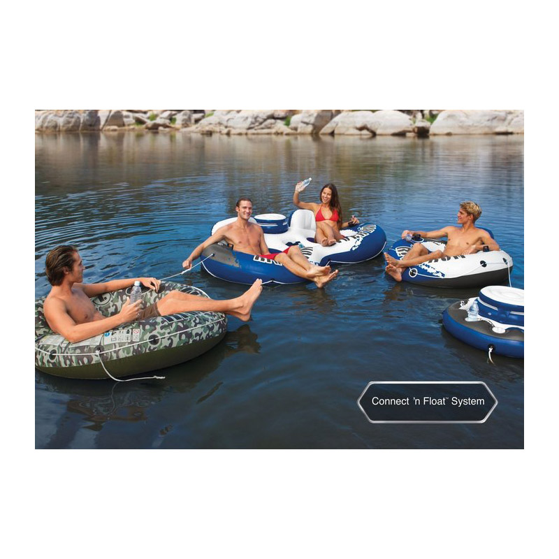 Intex River Run Blue/White Vinyl Inflatable Floating Tube - 2