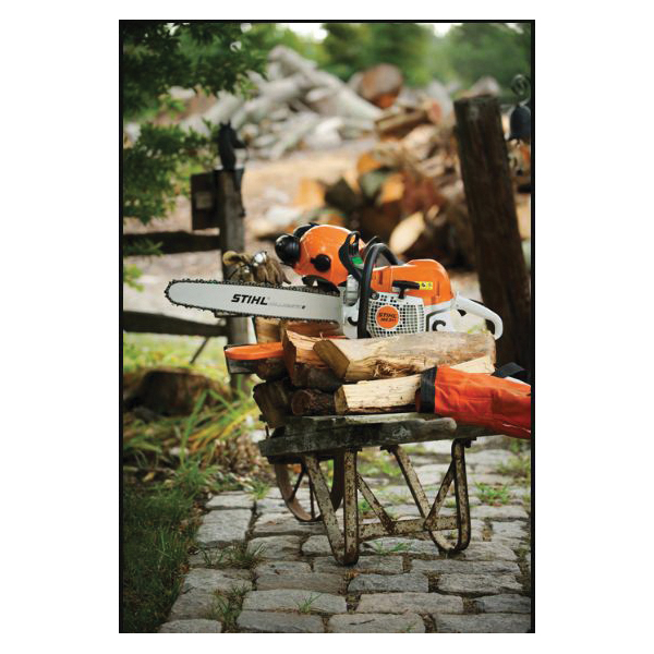 STIHL 1140 200 0595 Chainsaw, Gas, 59 cc Engine Displacement, 2-Stroke Engine, 20 in L Bar, 3/8 in Pitch - 3