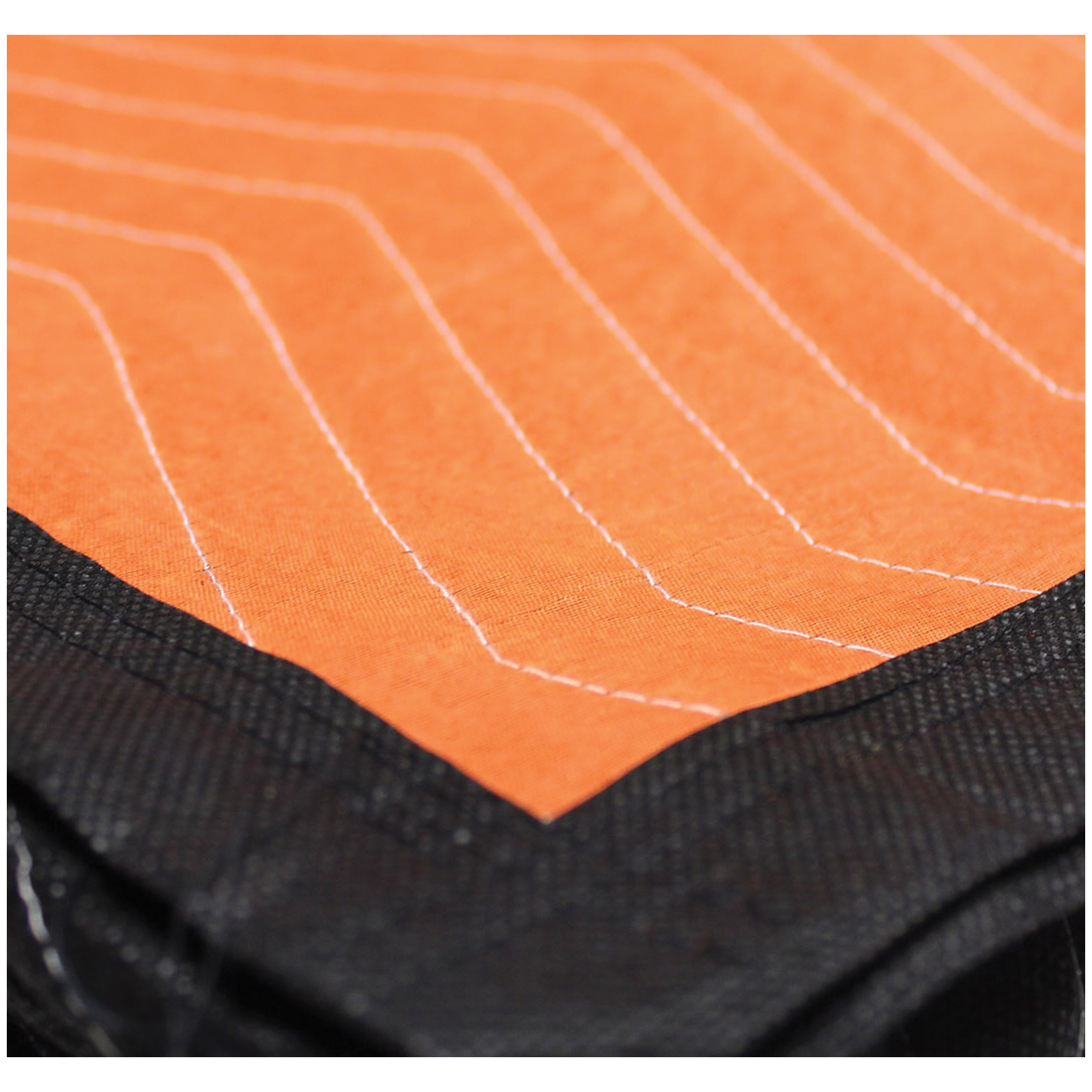Forearm Forklift FFMB10-DF Moving Blanket, 72 in L, 80 in W, 1/4 in Thick, Polyester/Polypropylene Fabric, Black/Orange - 2