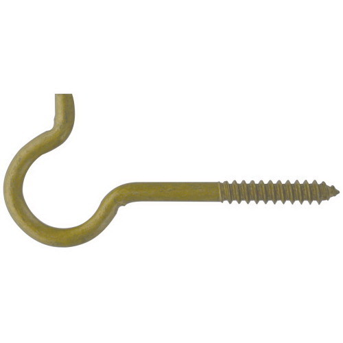 Hillman 322604 Ceiling Hook, #3, Steel, Gold