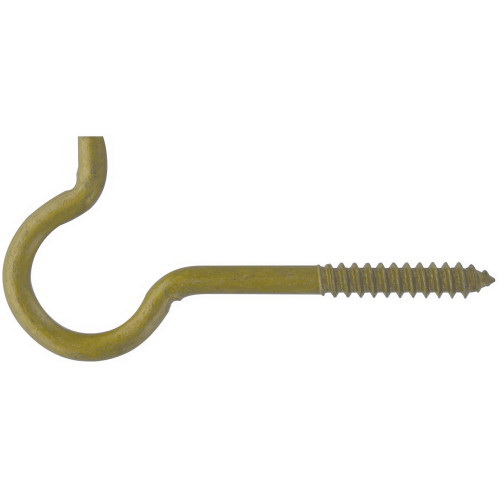 Hillman 322606 Ceiling Hook, #0, Steel, Gold