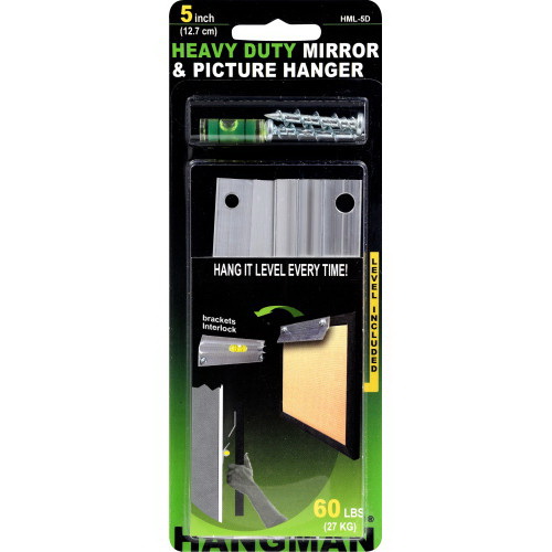 Hillman 121200 Hangman Picture and Mirror Hanging System, Specifications: 60 lb Weight Rating, 5 in L Dimensions
