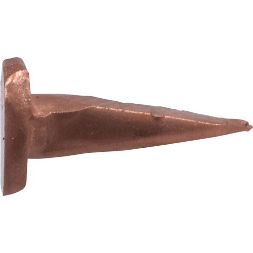 Hillman 532696 Cut Tack, 5/8 in L, Copper, Sharp Point