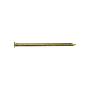 Hillman 42036 Nail, 8D, 2-1/2 in L, Steel, Cement-Coated, Flat Head, Smooth Shank, Gold, 75 PK