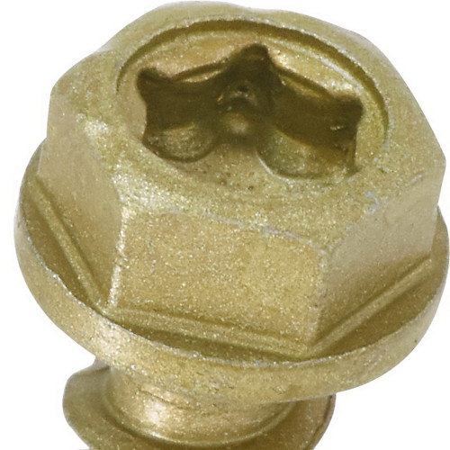 Screw, Power Pro, Star-Drive, Hex-Head, Serrated-Threads 1/4 in x 1-1/4 in, 1 lb - 3