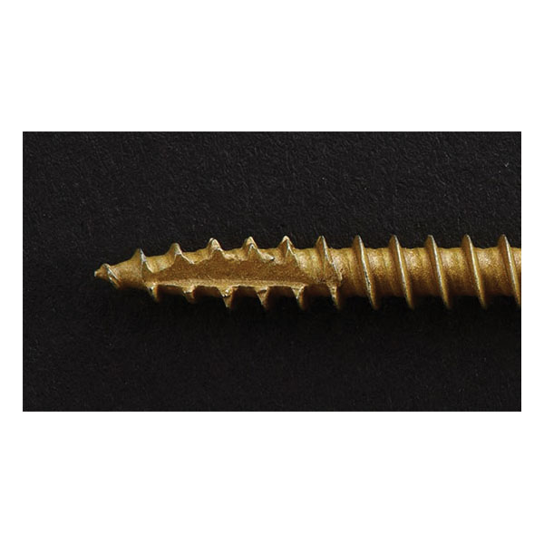 GRK Fasteners R4 Series 01105 Decking and Framing Screw, #9 Thread, 3-1/8 in L, W-Cut Thread, Flat Head, Star Drive - 3