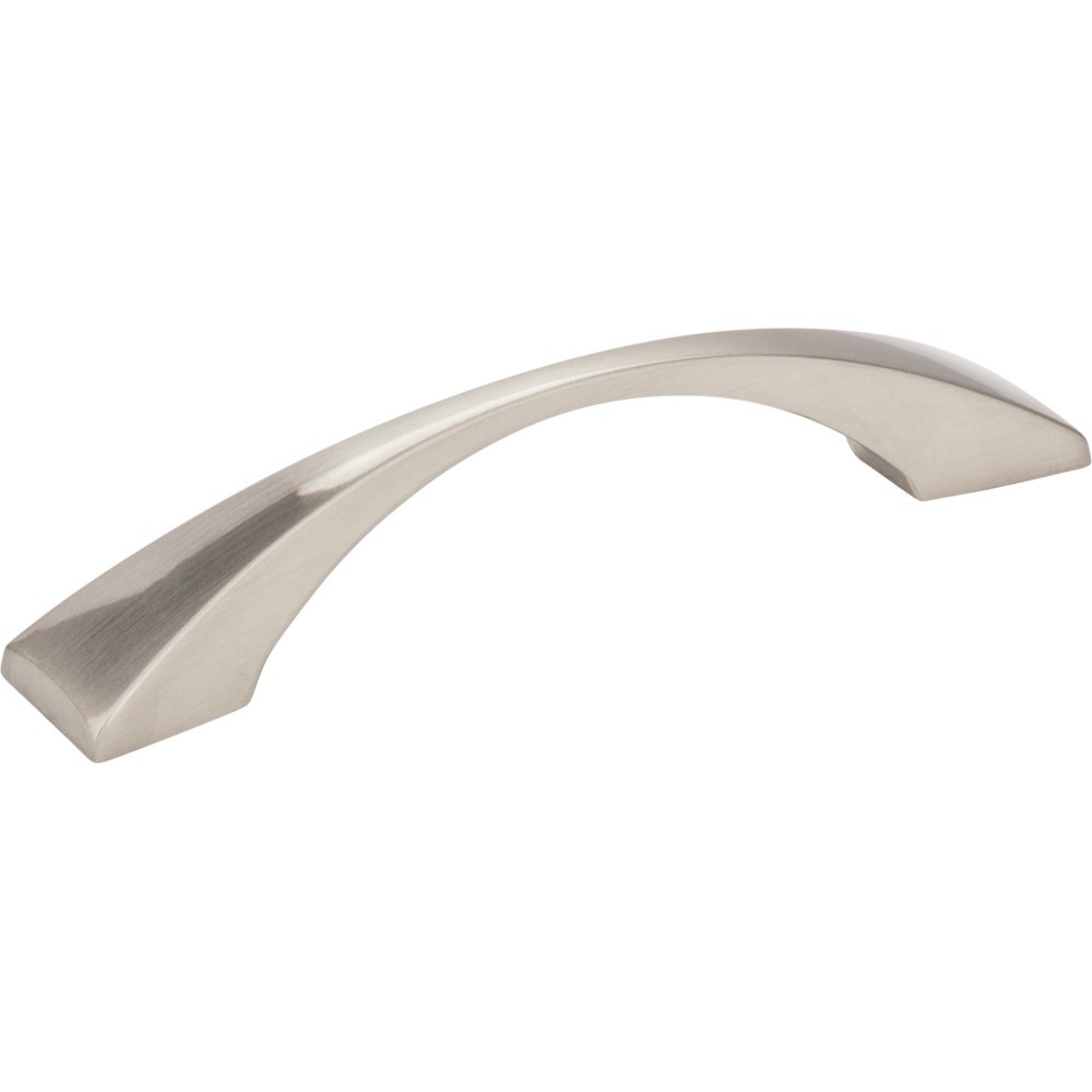 Elements Glendale Series 525-96SN Cabinet Pull, 4-15/16 in L Handle, 15/16 in Projection, Zinc, Satin Nickel