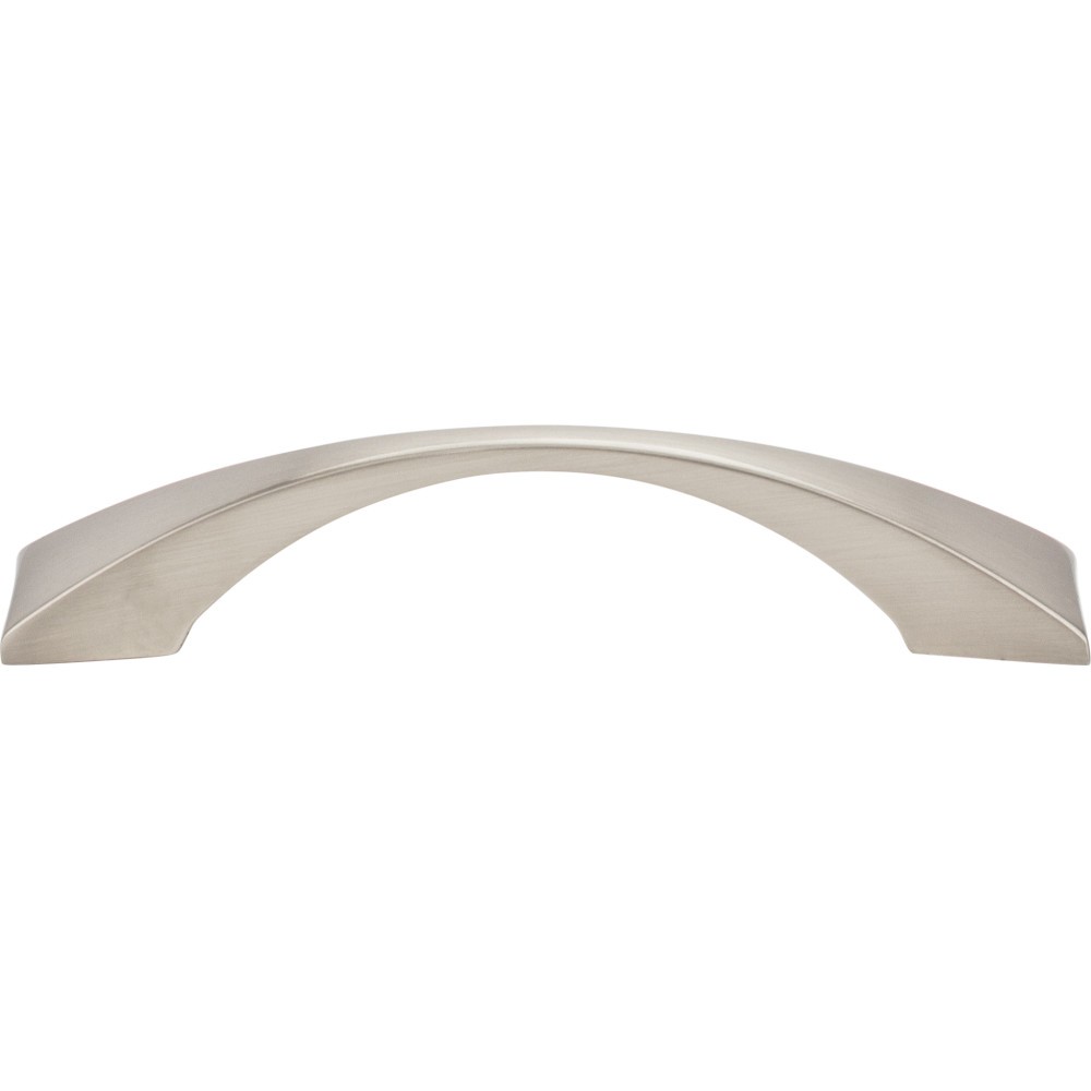 Elements Glendale Series 525-96SN Cabinet Pull, 4-15/16 in L Handle, 15/16 in Projection, Zinc, Satin Nickel