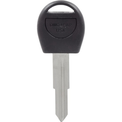 HILLMAN 86709 Key Blank, Brass/Rubber, Nickel, For: Daewoo Vehicle - 3