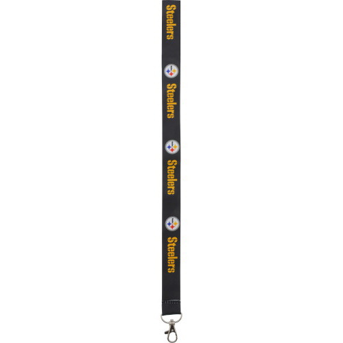 Hillman 712191 Lanyard, 8 in L, 1.135 in W, Polyester, Black/Yellow, Swivel Snap Hook End