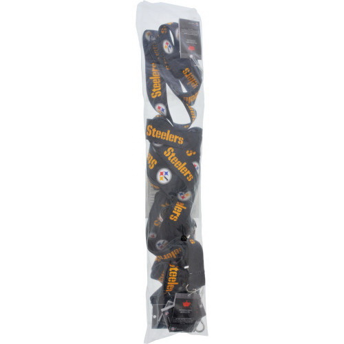 Hillman 712191 Lanyard, 8 in L, 1.135 in W, Polyester, Black/Yellow, Swivel Snap Hook End
