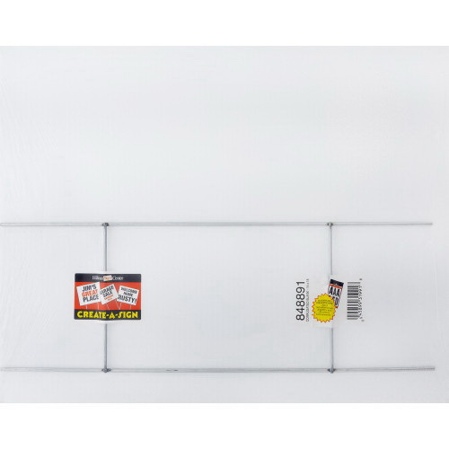 Hillman 848891 Blank Sign, White Background, Plastic, 14 x 18 in Dimensions