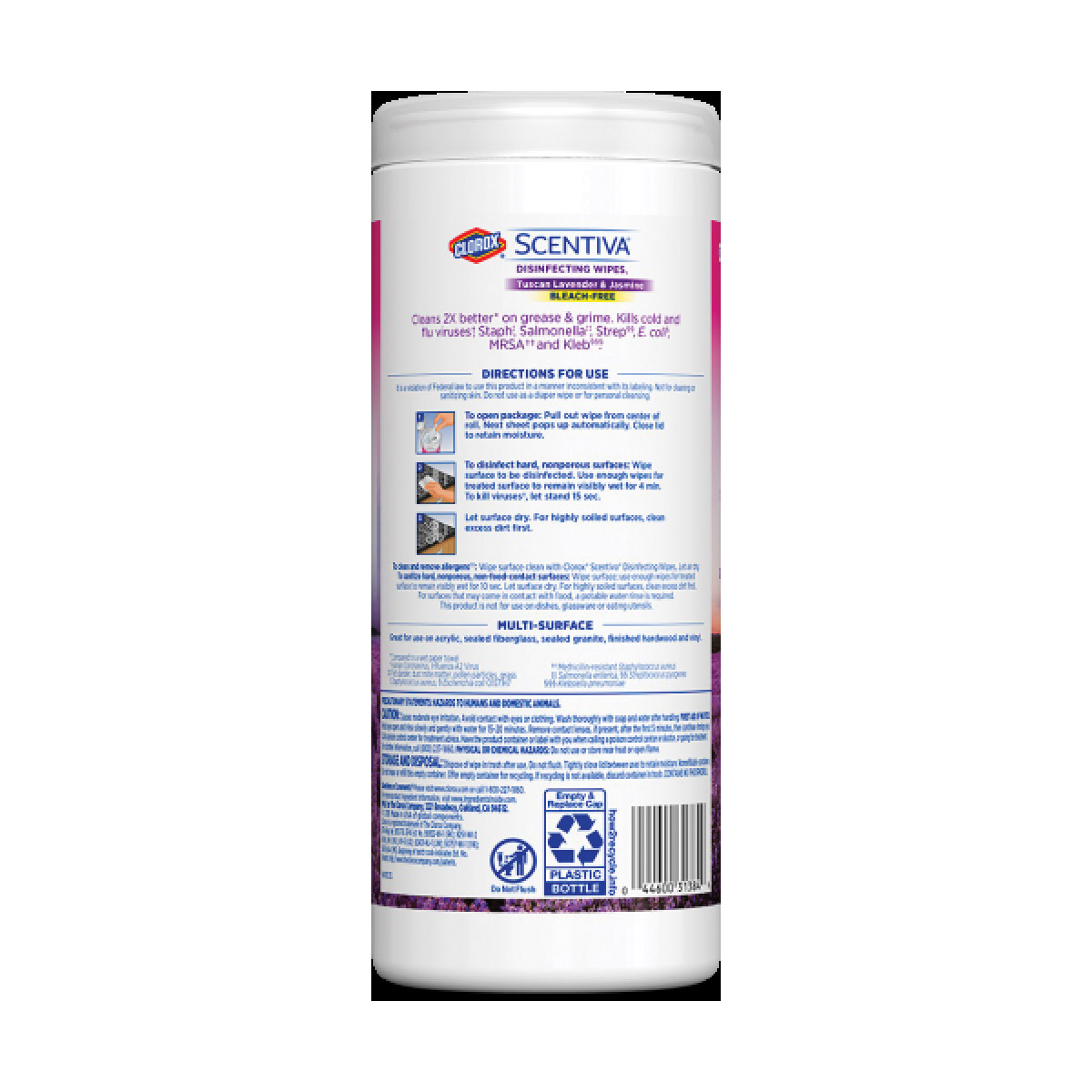 Clorox Scentiva 31384 Disinfecting Wipe, Floral Lavender - 2