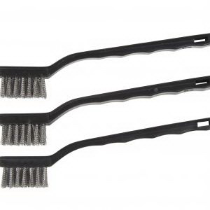Hyde 46650 Mini Brush, 1/2 in L Trim, Stainless Steel Bristle, 10 in OAL