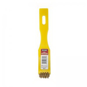 46813 Paint Stripping Wire Brush, 0.64 mm L Trim, Brass/Nylon Bristle