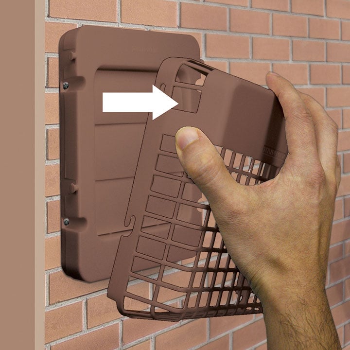 Exhaust Hood, Dundas Jafine, 6-1/4 in W Hood, 7.2 in H Hood, 4 in Duct, Aluminum/Plastic Hood, Brown Hood - 2