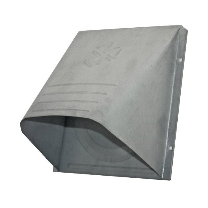 Dryer Vent Hood, Builder's Best, 4 in Dia, Galvanized - 3