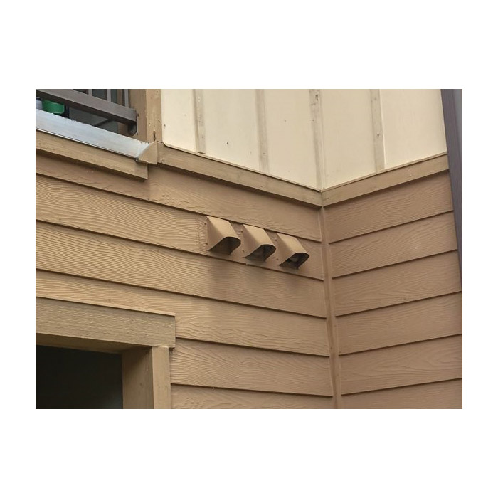 Dryer Vent Hood, Builder's Best, 4 in Dia, Galvanized - 4