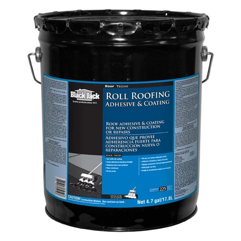 6150-9-30 Roll Roofing Adhesive, Black, Liquid, 5 gal
