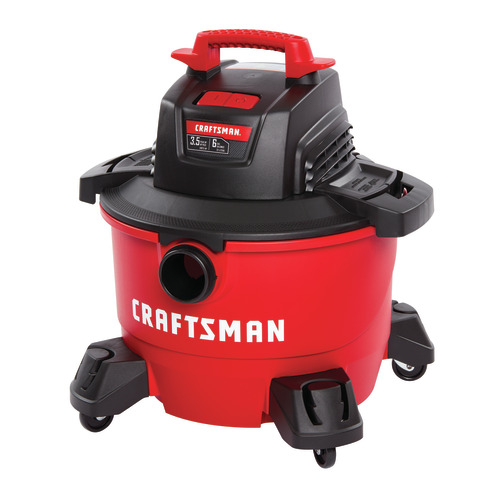 CMXEVBE17584 Wet and Dry Vacuum, 6 gal, Cartridge, 3.5 hp, 120 V, Red