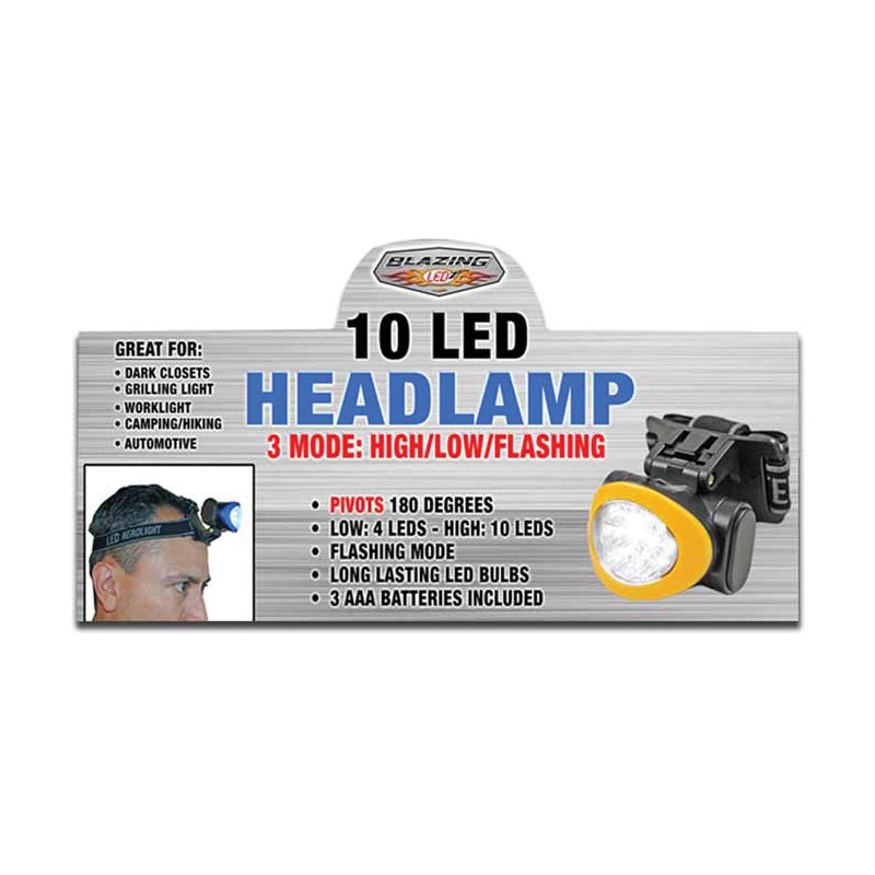 Blazing LEDz 702101 Headlamp, AAA Battery, LED Lamp, Blue - 3