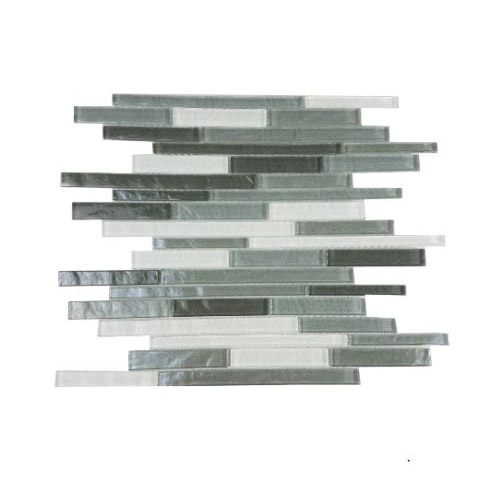 Geo Mosaic Tile, Gbm, Glass, Linear, 11-3/4 in L, 15-1/2 in W - 2