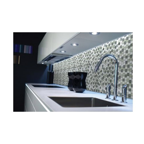 Geo Mosaic Tile, Gbm, Glass, Square Offset, 10-3/4 in L, 11-3/4 in W - 2