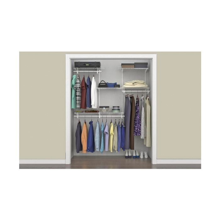 Organizer Kit, Closetmaid, Steel, White, Vinyl-Coated - 3