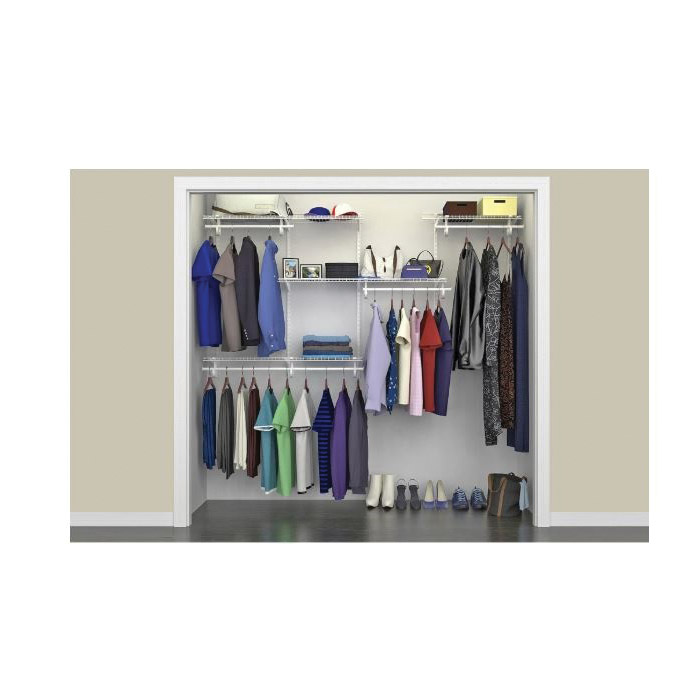 Organizer Kit, Closetmaid, Steel, White, Vinyl-Coated - 3
