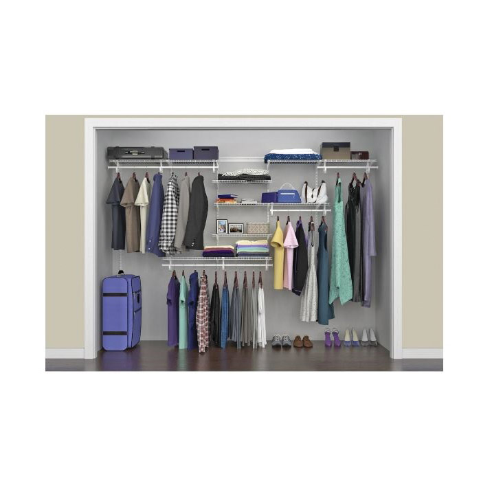 Organizer Kit, Closetmaid, Steel, White, Vinyl-Coated - 3