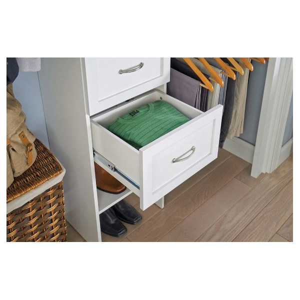Drawer, Closetmaid, Wood,16 in W, 10 in D Pure White - 2