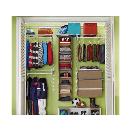 Organizer, Closetmaid, 12 in W, 54 in H, 8-Shelf, Polypropylene, Mocha - 3