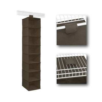 Organizer, Closetmaid, 12 in W, 54 in H, 8-Shelf, Brown - 2