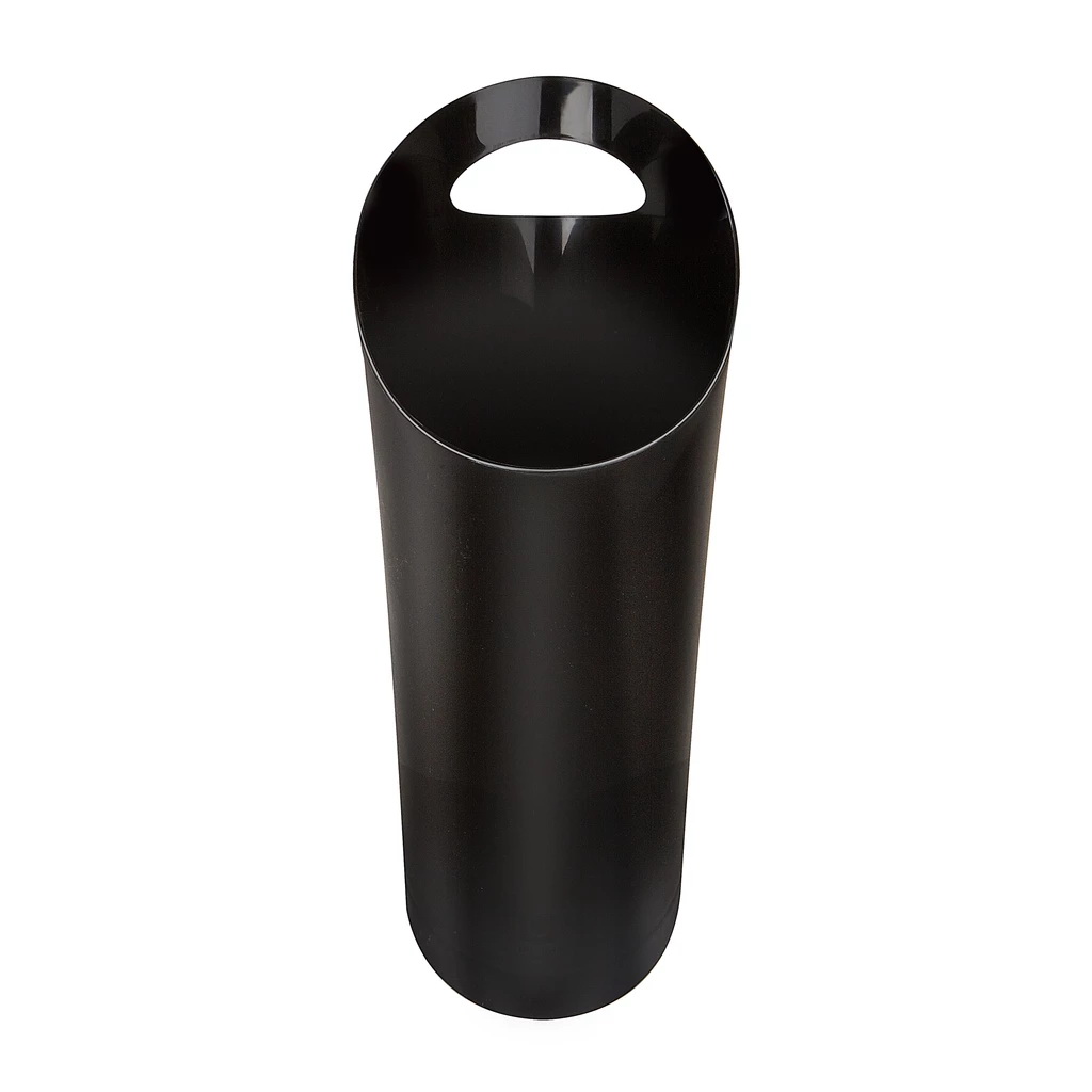 Skinny Trash Can, Umbra, 2 gal Capacity, Polypropylene, Black - 2
