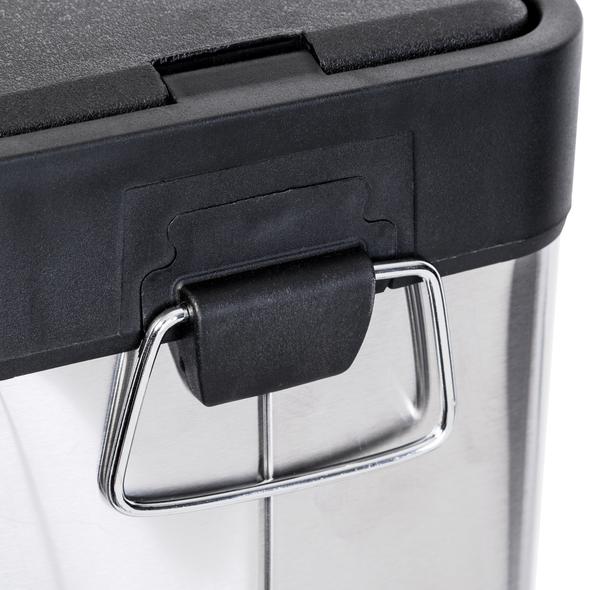 Honey-Can-Do TRS-06309 Step Trash Can, 2.1 gal Capacity, Stainless Steel