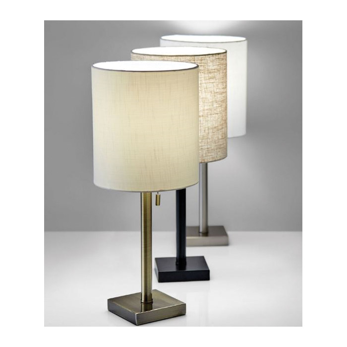 Liam Table Lamp, Adesso, 21 in H, Light, Antique Brass - 3