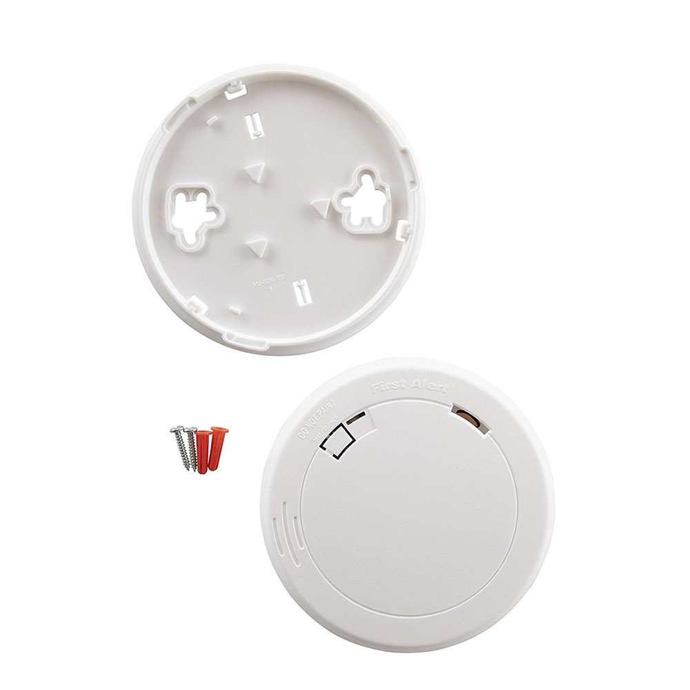 First Alert 1039772 Smoke and Fire Alarm, 9 V, Photoelectric Sensor, 10 ft Detection, 85 dB, Alarm: Audible, White - 5