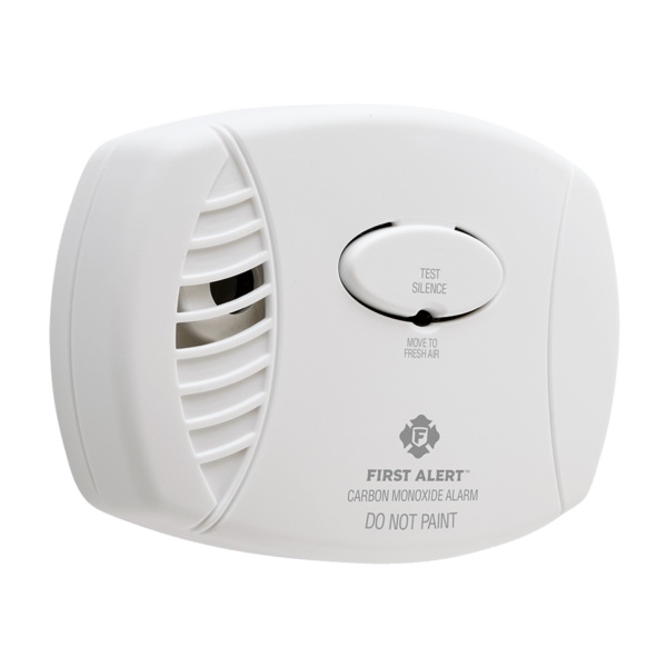 First Alert 1039741 Carbon Monoxide Alarm, 85 dB, Alarm: Audible, Electrochemical Sensor
