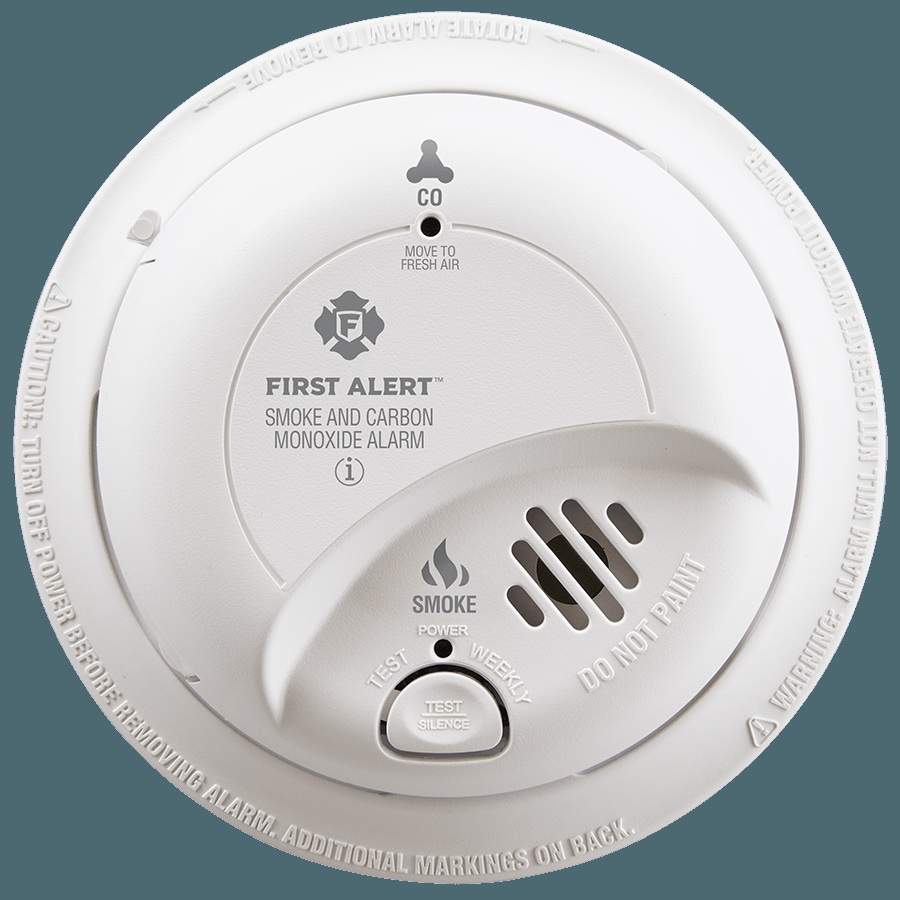 First Alert 1039807 Smoke and Carbon Monoxide Alarm, Electrochemical, Ionization Sensor, White - 1