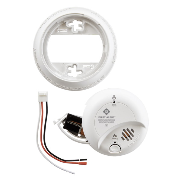 First Alert 1039807 Smoke and Carbon Monoxide Alarm, Electrochemical, Ionization Sensor, White