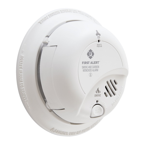 First Alert 1039807 Smoke and Carbon Monoxide Alarm, Electrochemical, Ionization Sensor, White - 3