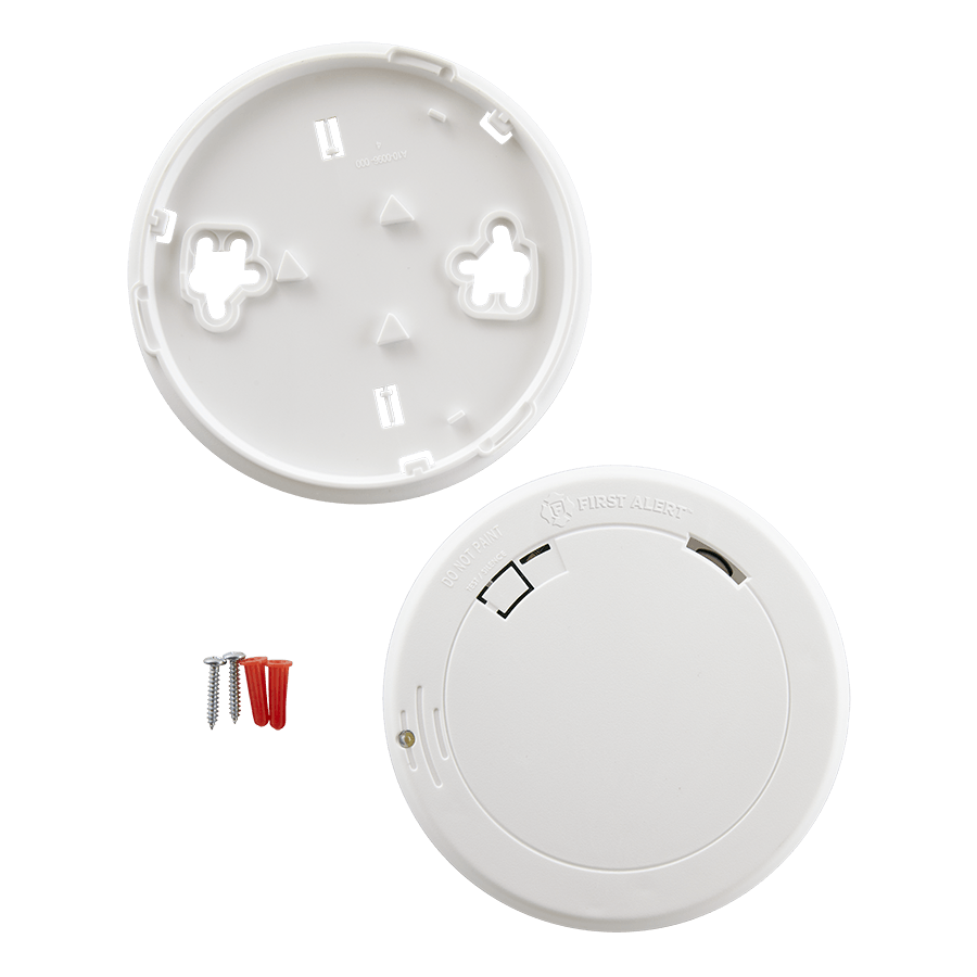 First Alert 1039855 Smoke Alarm, 9 V, Ionization Sensor, 85 dB, Alarm: Audible, White - 3