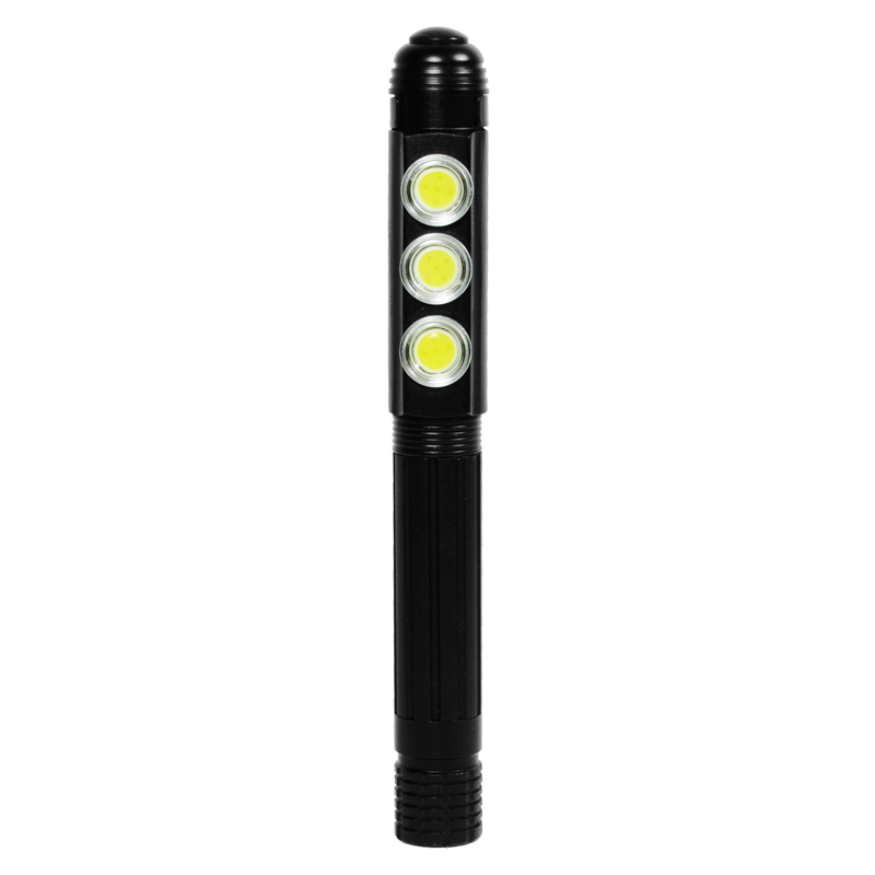 Police Security 98063 Pen Light, Alkaline Battery, LED Lamp, 200 Lumens, Black