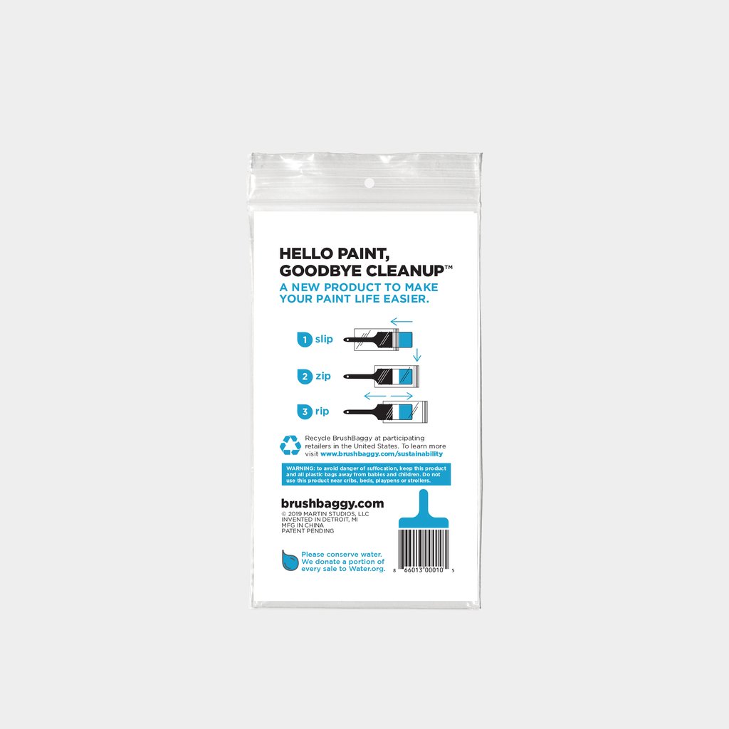 Paint Brush Baggy, Brushbaggy, 10 Pack - 3