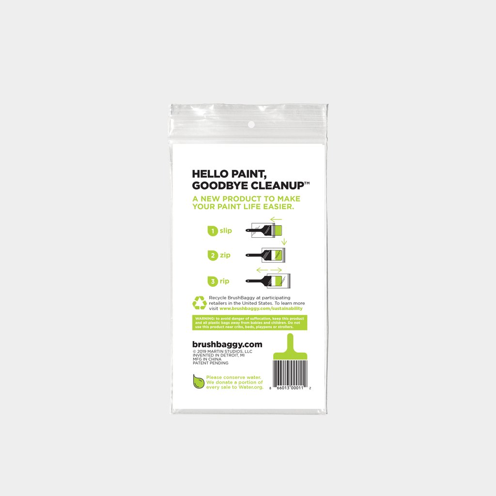 Paint Brush Baggy, Brushbaggy, 5 Pack - 3