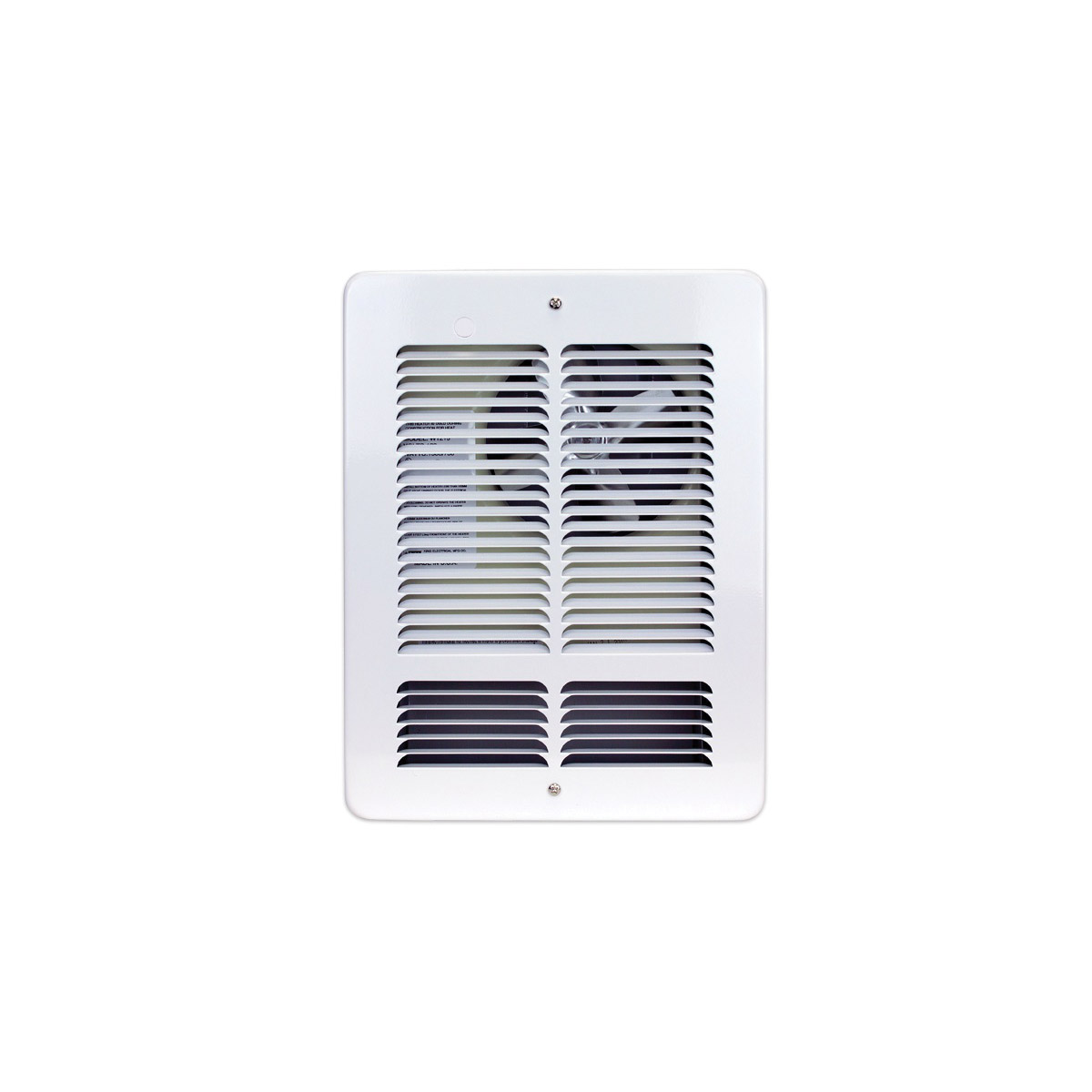 King W Series W2415-W Wall Heater, 3.1/6.25 A, 240 V, 750/1500 W, 5118 Btu/hr BTU, 500 sq-ft Heating Area, White - 3