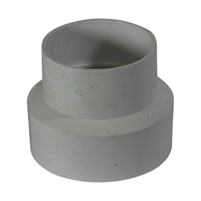 NDS 4P07 Reducing Coupling, 3 x 4 in, Hub, PVC, White, SCH 35 Schedule, 5 psi Pressure