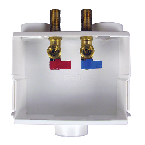 Dual Drain Ball Valve, Water-Tite, 1/2 in Connection, Sweat, Brass Body - 3
