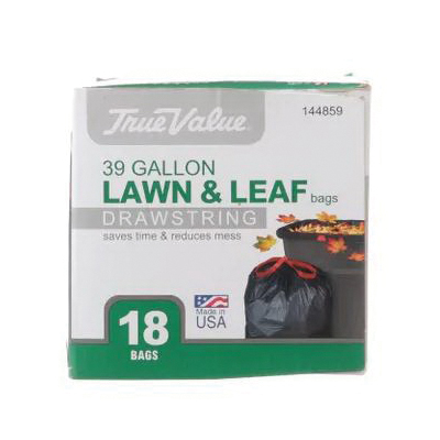 True Value 1221748 Lawn and Leaf Trash Bag, 39 gal Capacity, Black - 5