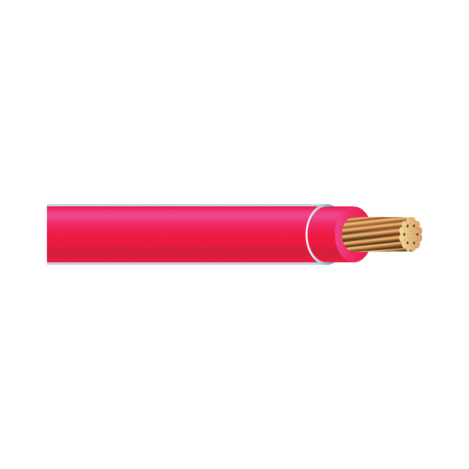 Southwire 22957583 Building Wire, 14 AWG Wire, 1 -Conductor, 50 ft L, Copper Conductor, PVC Insulation, Red Sheath